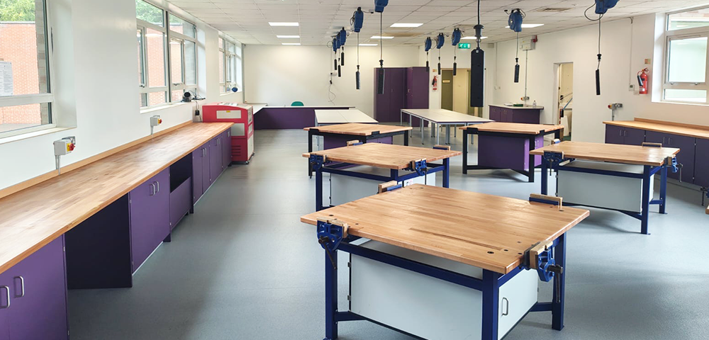 Design Technology classroom installation and refurbishment project