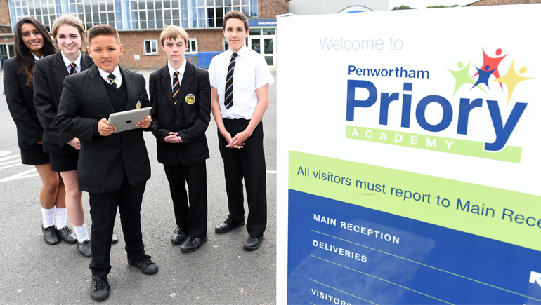 Penwortham Priory Academy students