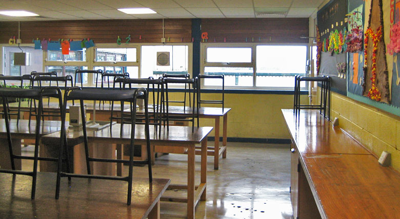 Outdated-school-science-lab
