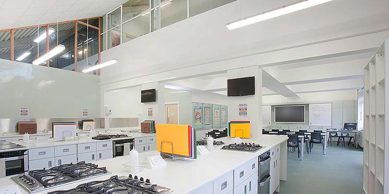 Finchley Catholic School New Food Tech Room Hybrid Layout Image