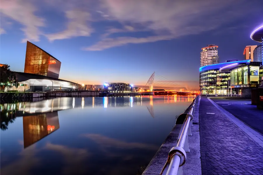Salford Quays waterfront, Manchester