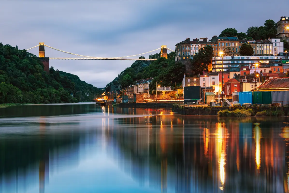 Clifton Suspension Bridge, Bristol at night